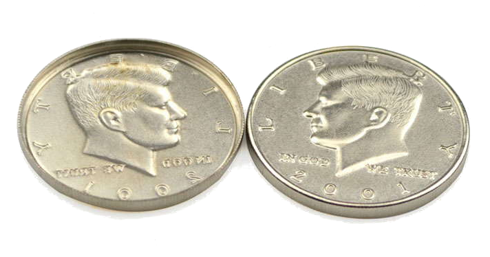 Cascarilla de medio dólar Kennedy - económico (half dollar shell)
