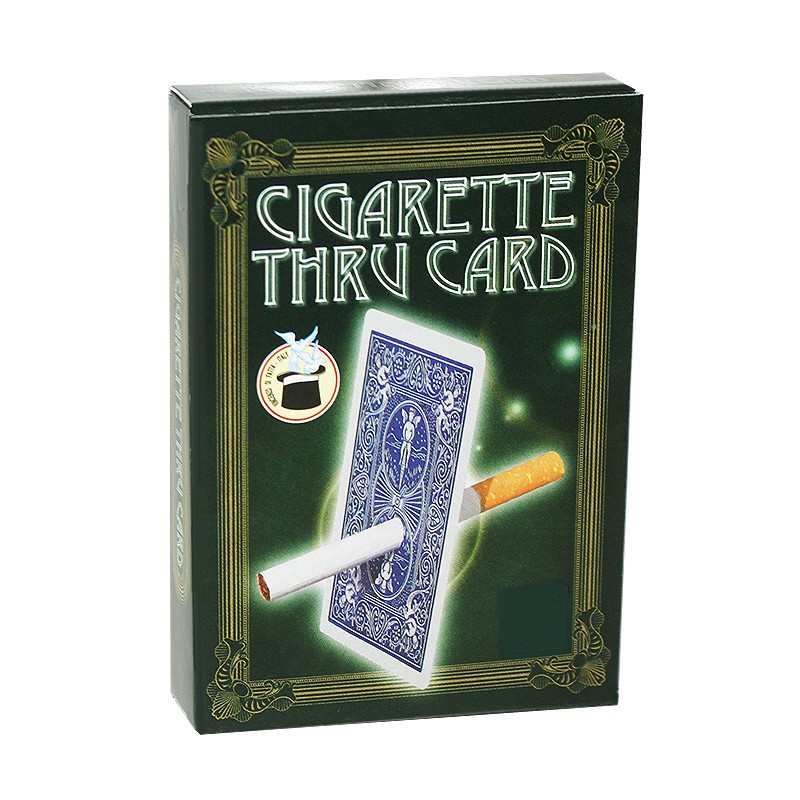 Cigarrillo a través de la carta (cigarette through card)