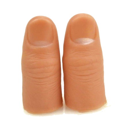 Falso pulgar de goma dura 5,7x2,2 cm. (thumb tip VDF)